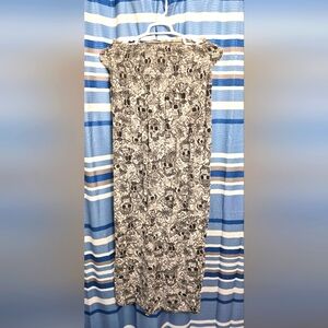Skull Patterned Maxi Dress